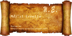 Mözl Ernella névjegykártya